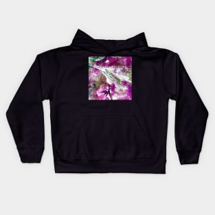 Intuitive Organic Abstract Watercolor in Lavender Kids Hoodie